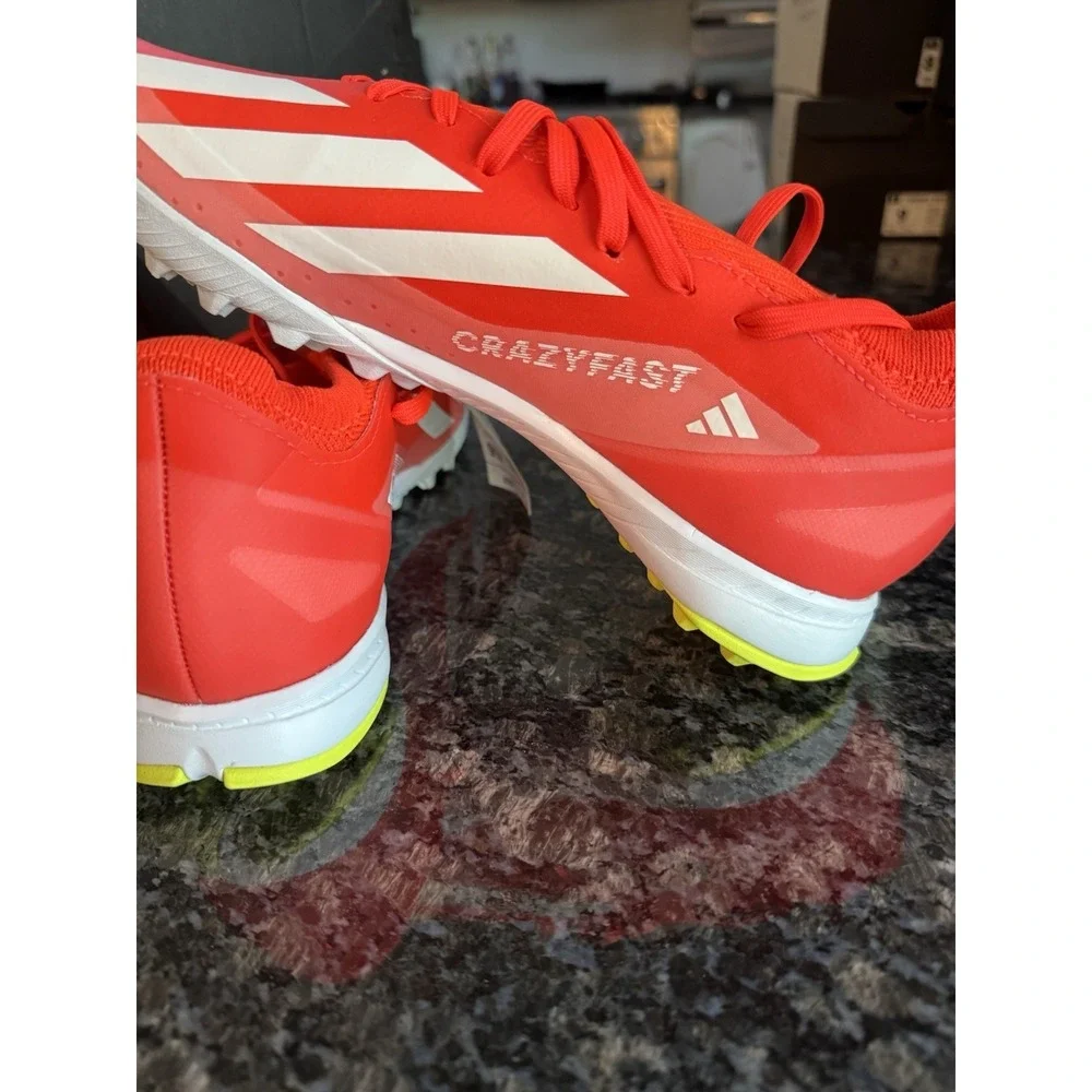 adidas X Crazyfast League TF Solar Red Turf Ground Soccer Shoes IF0699 10.5/11.5
